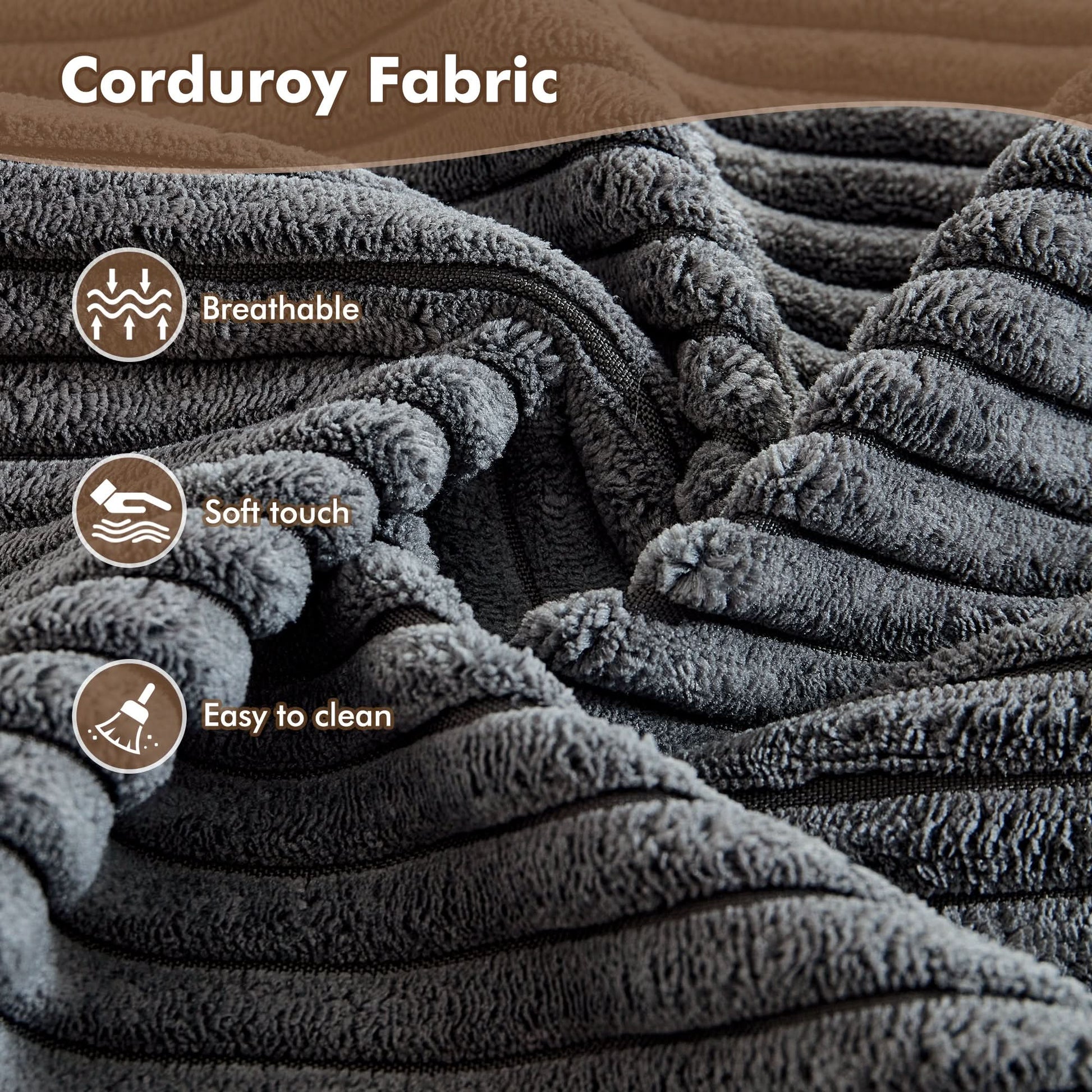 OVIOS 67''x48'' Chaise Lounge Chair Indoor, Oversized Upholstered Sofa Bed