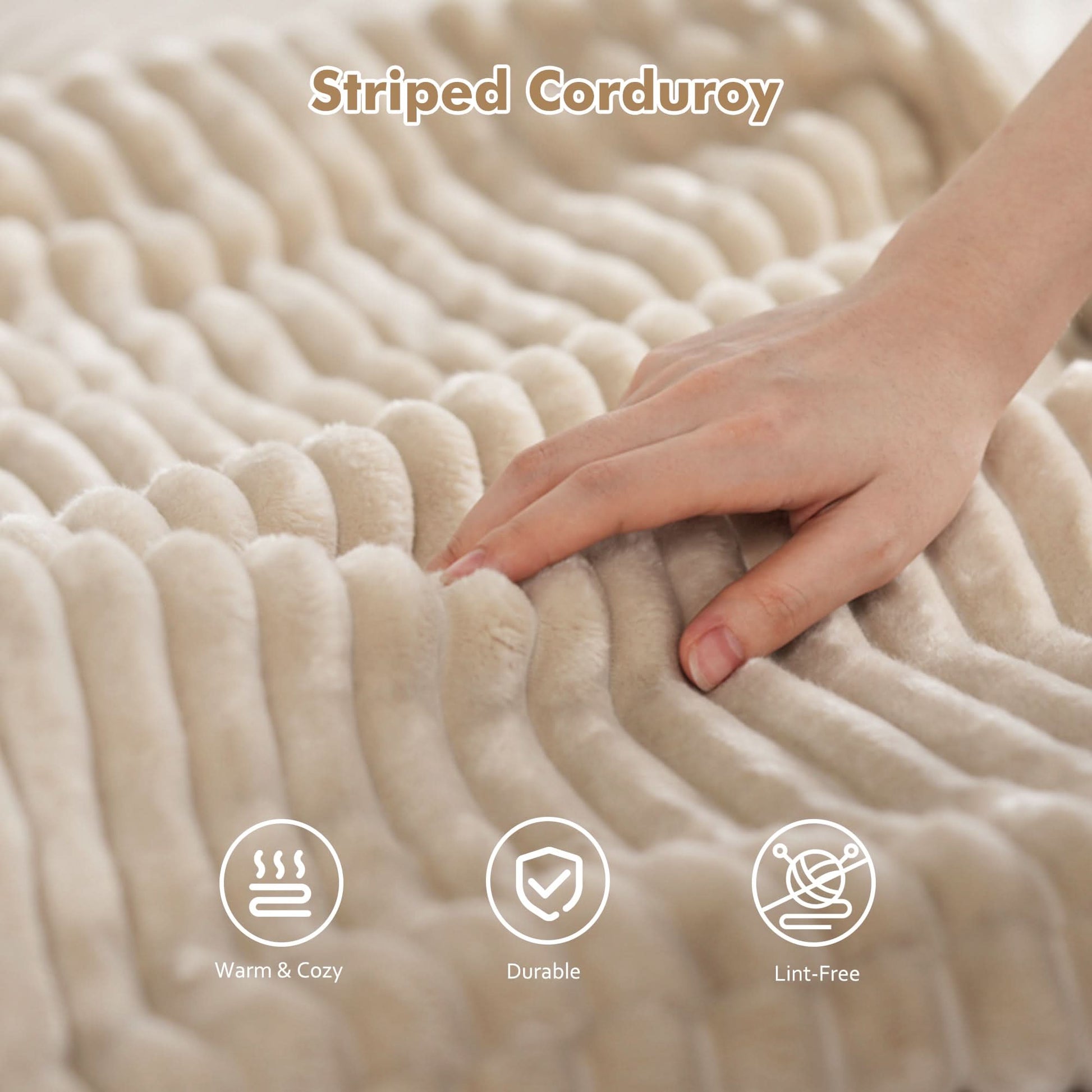 OVIOS Modular Cloud Sofa with Memory Foam, L-Shaped Chaise, Corduroy Upholstery - No Assembly Needed